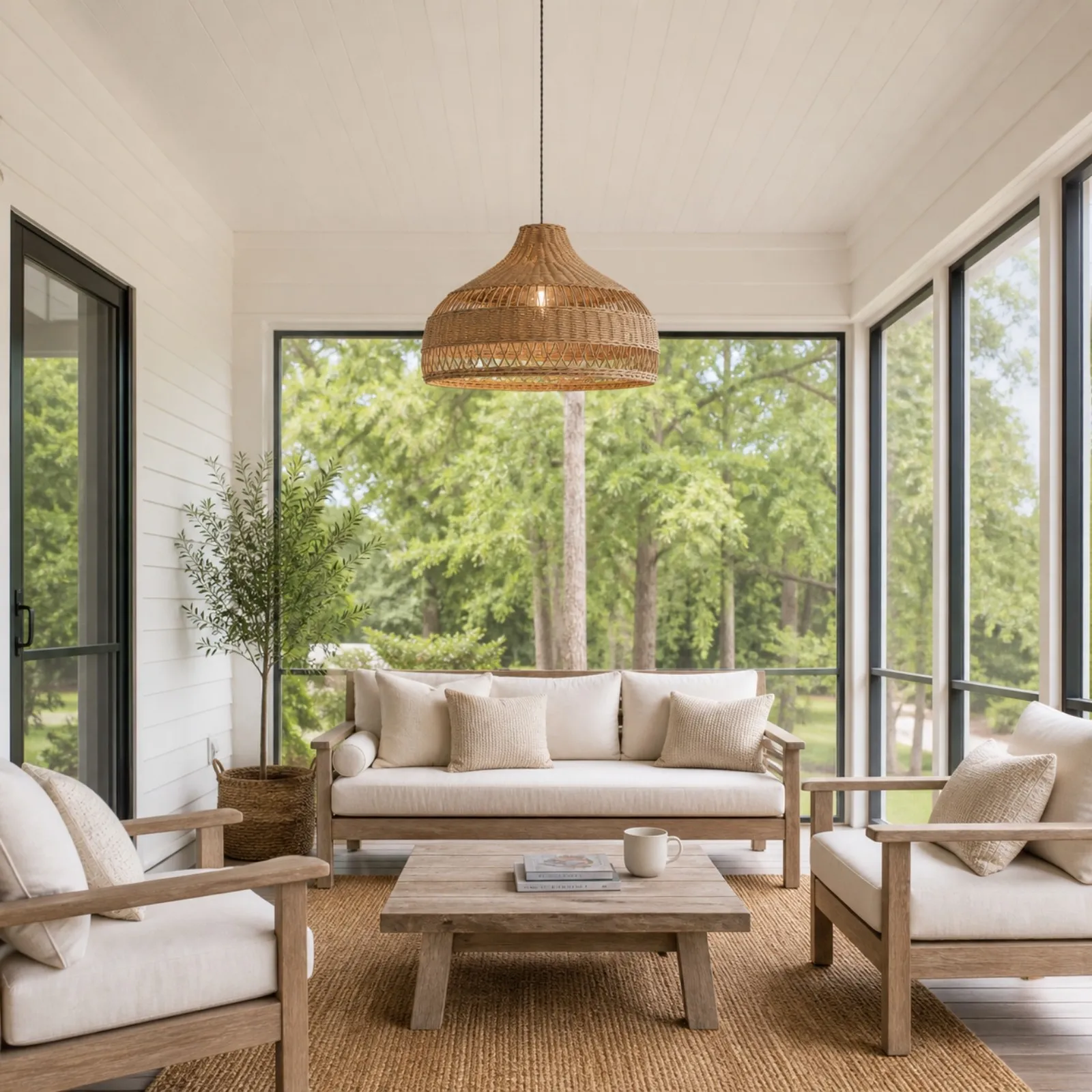 Wisteria Handmade Woven Rattan Pendant Light
