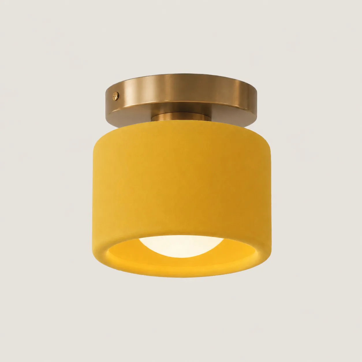Aura Modern Porcelain Flush Mount Ceiling Light
