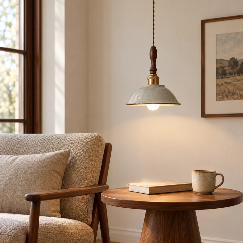 Living room side table opening scene