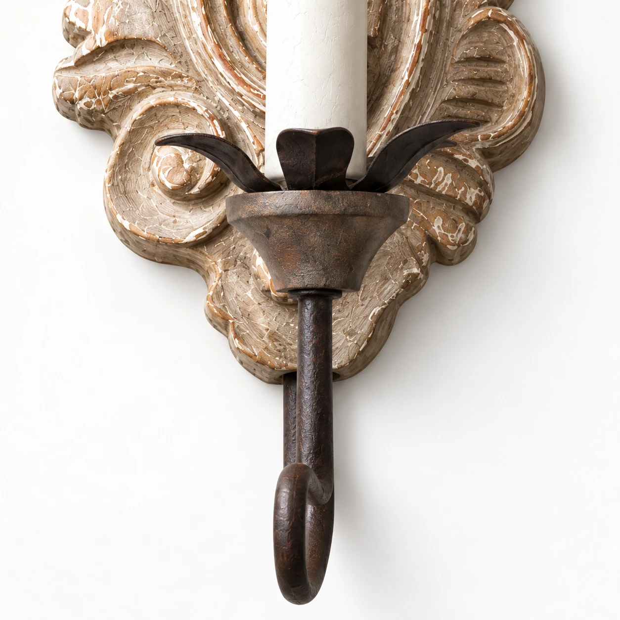Wood-and-iron joint